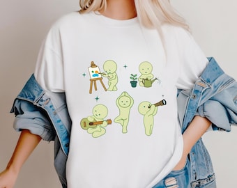 Smiski Graphic Tee: Y2K Oversized Comfort Colors T-Shirt, Kewpie Cherub Lover Gift