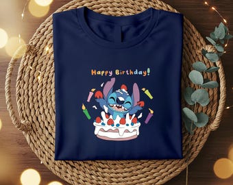 Birthday Girl Shirt, Birthday Shirt, Disney Stitch Birthday Sweatshirt, Custom Stitch Birthday Shirt, WDW Family Vacation Tee,