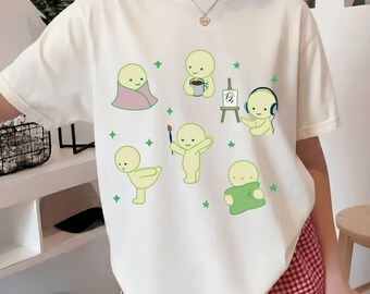 Smiski Graphic Tee: Y2K Oversized Comfort Colors T-Shirt, Kewpie Cherub Lover Gift