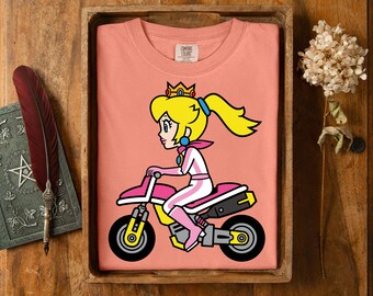 Princess Peach Mario Kart Shirt, Super Mario Nintendo Graphic Tee