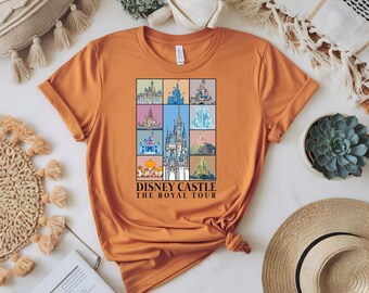 Disney Castle The Royal Tour Shirt, Disney Castle Shirt, Magic Kingdom Shirt, Disney Girls Trip Shirt,Minnie Mouse Watercolor Castle Shirt
