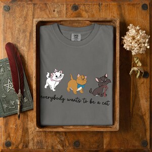 Disney Cats Shirt, T-Shirt, Disney The Aristocats Bonjour Shirt, Everybody Wants To Be A Cats Shirt, Disneyland Trip T-Shirt image 6