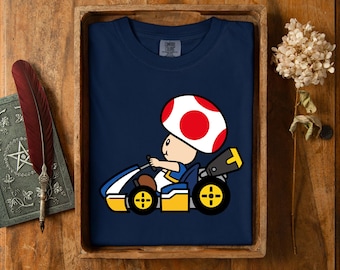 Retro Toad Mario Kart T-Shirt: Funny Nintendo Gamer Tee