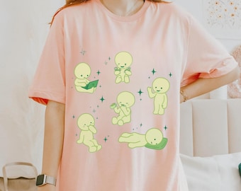 Smiski Graphic Tee: Y2K Oversized Comfort Colors T-Shirt, Kewpie Cherub Lover Gift