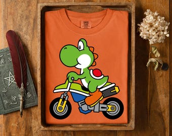 Retro Yoshi Mario Kart T-Shirt: Funny Nintendo Gamer Tee