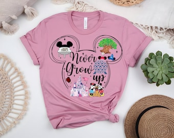 Never Grow Up Disney Shirt,mıckey shirt,mickey and friends Disney Trip Shirt, Disney Shirt, Disney World Shirt