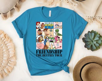 Retro Toy Story Land Shirt, Disney Pixar Toy Story Shirt, Disney Woody Jessie Buzz Lightyear Shirt, Family You've Got A Friend In Me Shirt