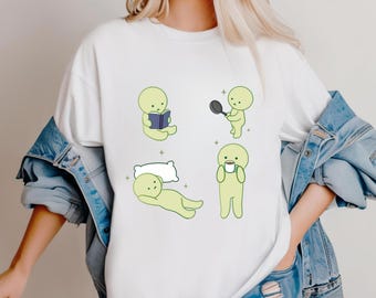 Smiski Graphic Tee: Y2K Homebody Club Comfort Colors T-Shirt