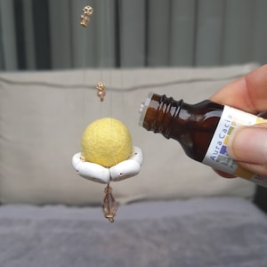 Custom air freshener, Rear view mirror charm, Car diffuser, Car mirror charm, Wool diffuser, Hanging car diffuser, Essential oil diffuser