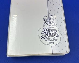 VTG Precious Moments Enesco Collector's Club Gift Registry Binder 1970-1994 Tabs