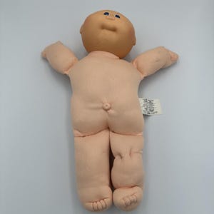 Cabbage Patch Doll Vintage 1978-82 Baby Boy -  Bald- Signed Stuffed Toy
