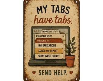 My Tabs Have Tabs poster | Rolled Poster, Cute Book Stack Illustration