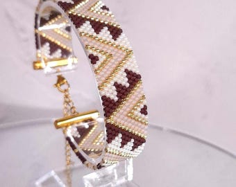 Beaded Bracelet Pattern PDF, Peyote Bracelet Pattern, Miyuki Delica 11/0, Seed Bead Pattern, Bead Weaving Pattern, Instant Download