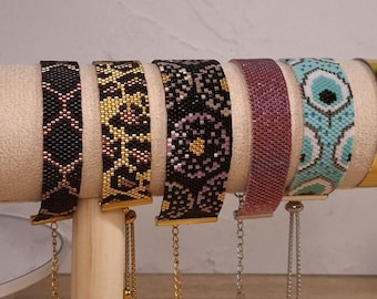 5 Peyote Bracelet Patterns Bundle PDF | Bead Weaving Bracelet Tutorials | Geometric Cuff Patterns | Instant Digital Download