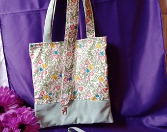 Fresh, floral, and handmade with love -tote set.