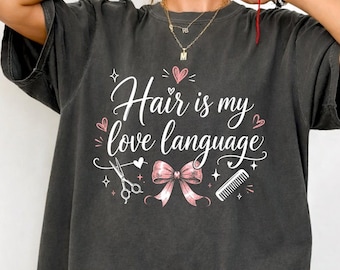 Shirt kapper Comfort Colors®, schoolshirt cosmetologie, shirt grappig kapper, shirt voor kapper, T-shirt saloneigenaar, cadeaus cosmetologie, shirt kapper