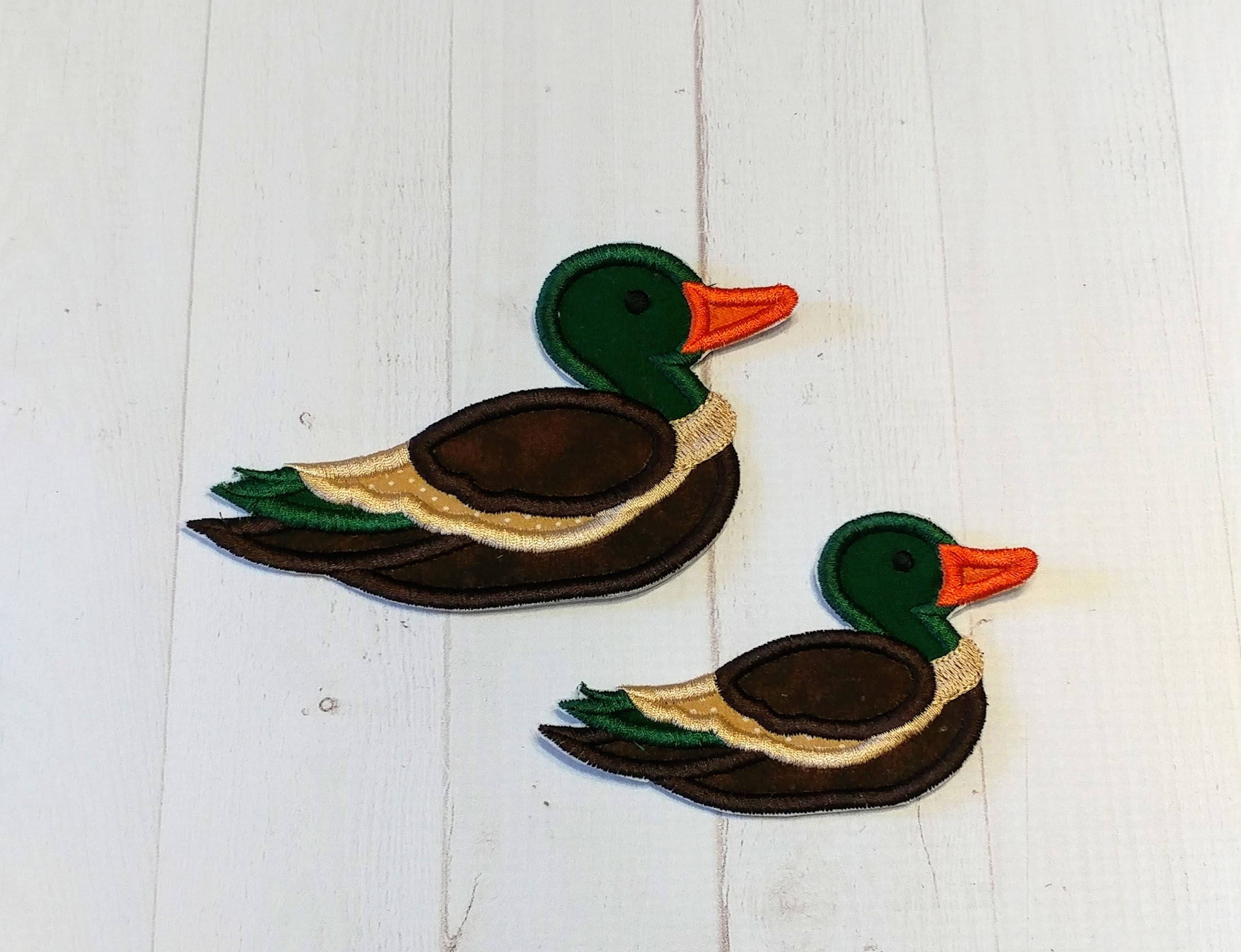 Embroidered Mallard Duck Cotton Fabric Ironon Applique Etsy.de