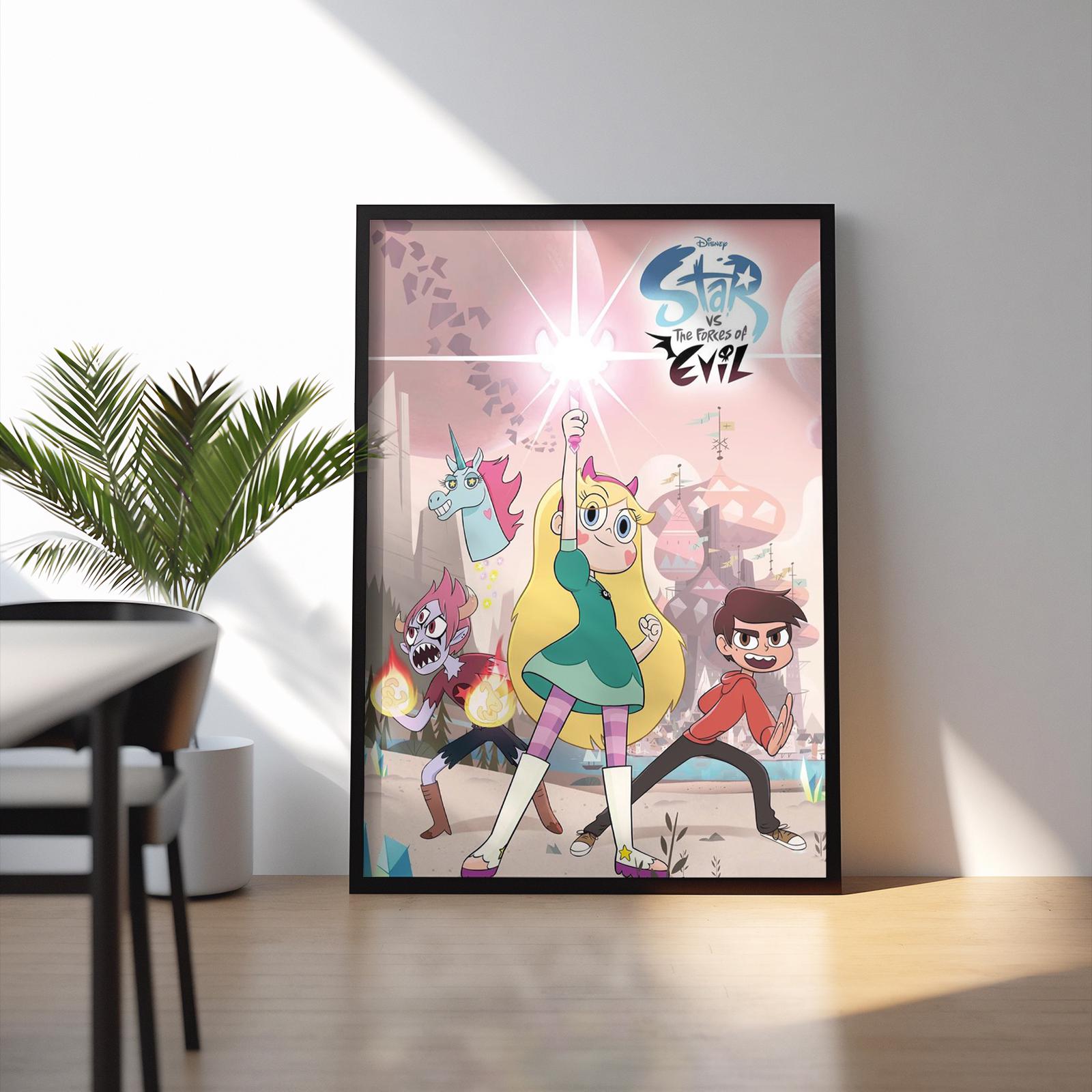 Star Vs the Forces of Evil Poster, Disney Wall Art, Girls Magic Room ...