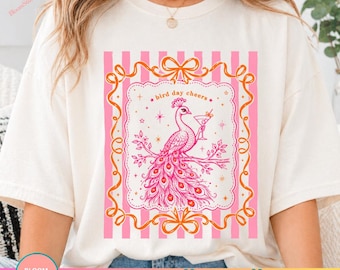 Mahjong Bird Bam Cheers PNG, Preppy Mah Jong Wine Shirt Design, Funny Mahjong Player Graphic Tee PNG