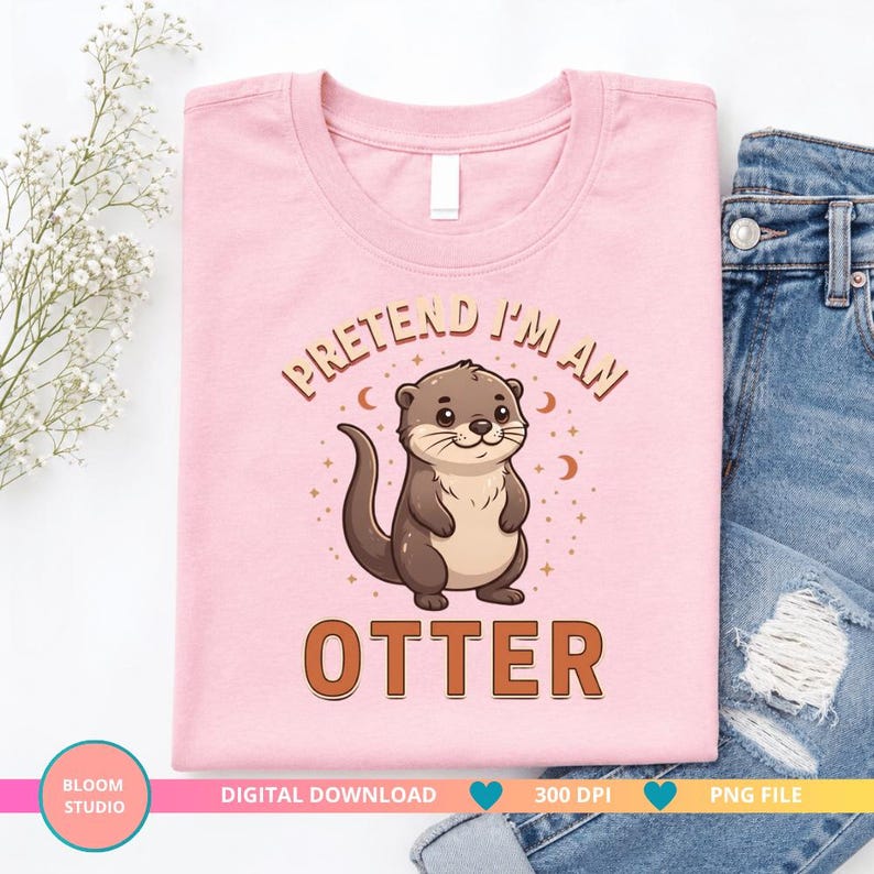 Loutre Kawaii PNG : Fais comme si j’étais une loutre, citation ...