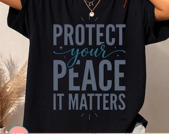 Protect Your Peace PNG, Mental Health Inspirational Quote Self Care Mindfulness Positive Wellness Motivation