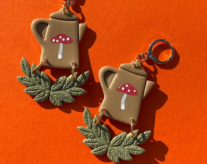 Mushroom Teapot Earrings