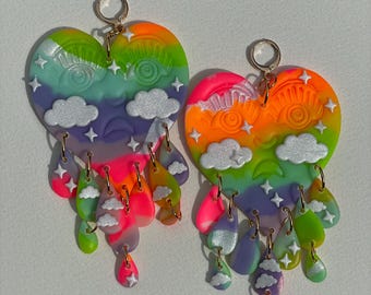 Crying Hearts - Neon Rainbow Dreamland 2