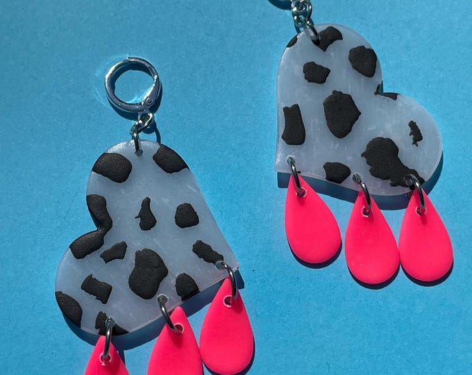 Translucent Terrazzo Mourning Hearts