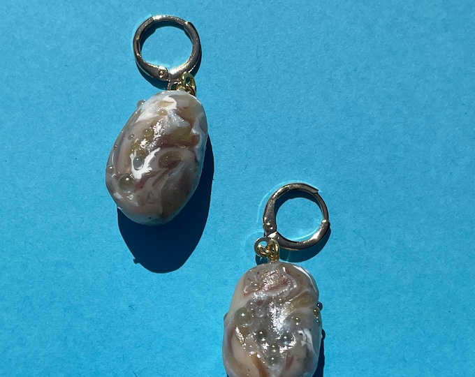 Rocky Charms with Gold Hoops