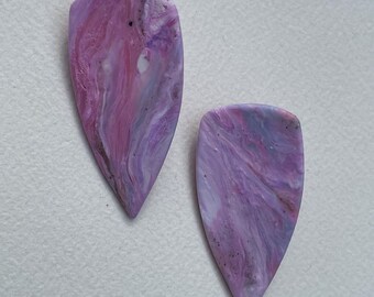 Cotton Candy Crystal Shield Studs
