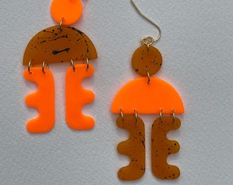 Imaginary Friends JR Mismatch Orange and Amber Speckle