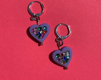 Junkstar Hearts in Purple