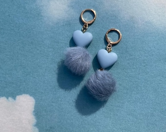 Puffed Love Charms - Something Blue
