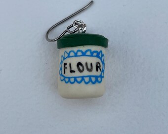 Mini Pantry Single Earring - Flour Container