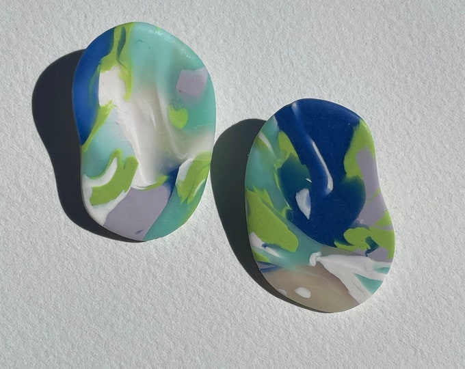Planet Marble Studs