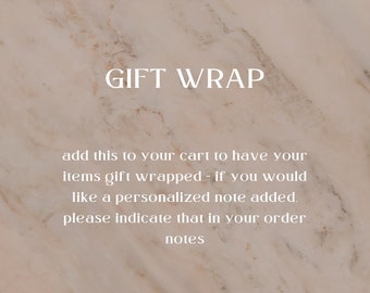 Gift Wrap Your Items