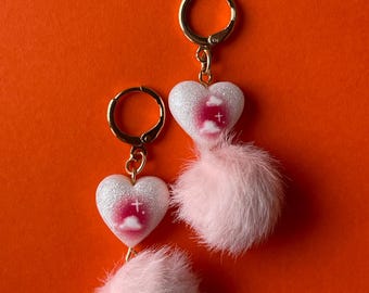 Puffed Love Charms - Light Pink Puffs