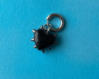 Single Flail Heart Earring