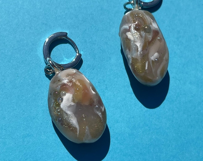 Rocky Charms with Silver Hoops