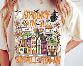 Personalized Hometown Halloween Shirt, Custom Zip Code Spooky Small Town Tee, Personalized Halloween Gift, Custom Town Fall Shirt 2026