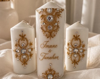 Personalized henna candles