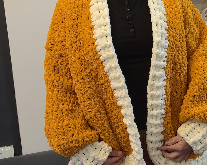 Featured listing image: Chunky cardigans, hand crocheted