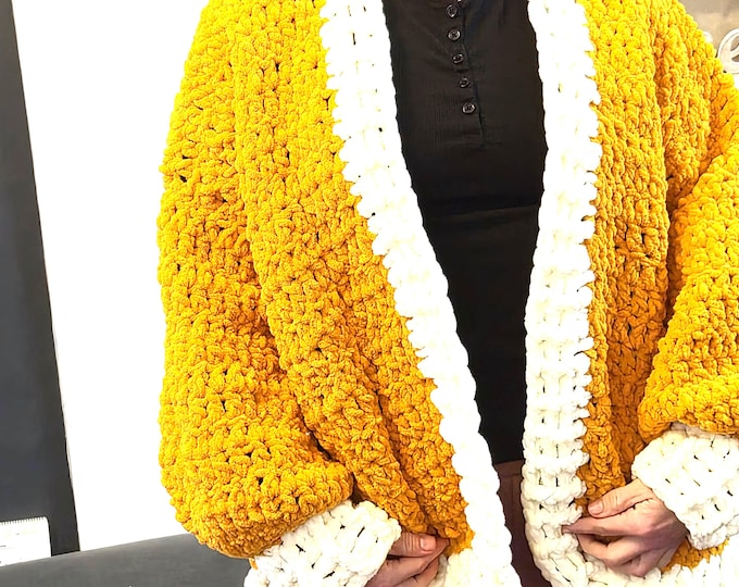 Featured listing image: Chunky cardigans, hand crocheted
