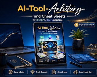Handleiding en spiekbriefjes voor AI-tools zoals ChatGPT, Canva AI en Notion AI | Digitale gids