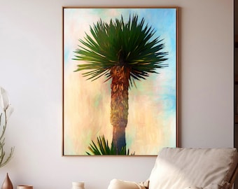 Yucca Modern Plant Art, Yucca Wall Art, Southwest Decor, Cactus Art, Western Home Decor, Botanical Art, Framed or Unframed-Prints or Canvas