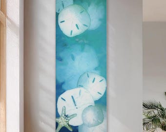 Impresión artística de dólar de arena: decoración de casa de playa tropical