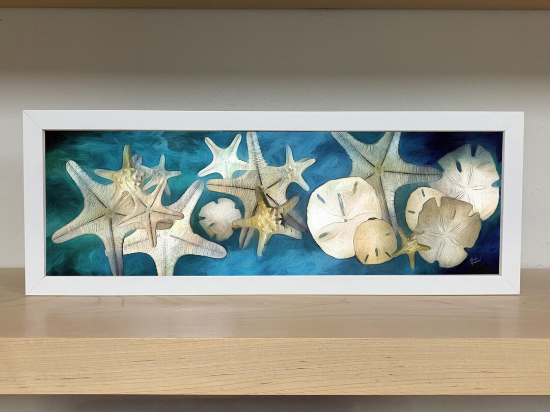 Starfish Art Print: Framed Coastal Beach Decor, Ready to Hang - Etsy