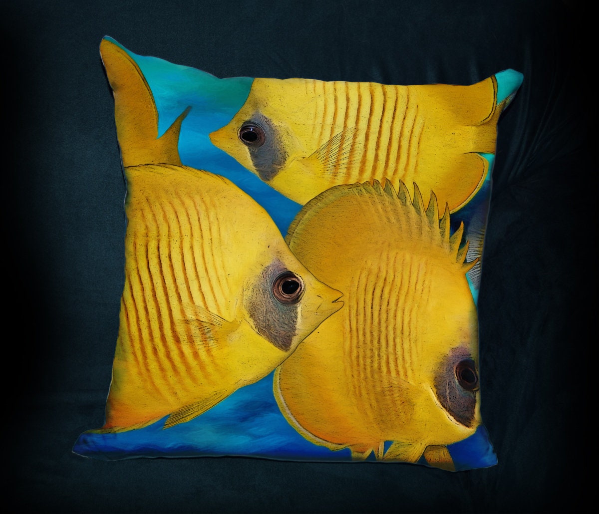 Tropical Fish Pillow Gift for Tropical Fish Lover PILLOW Etsy Australia