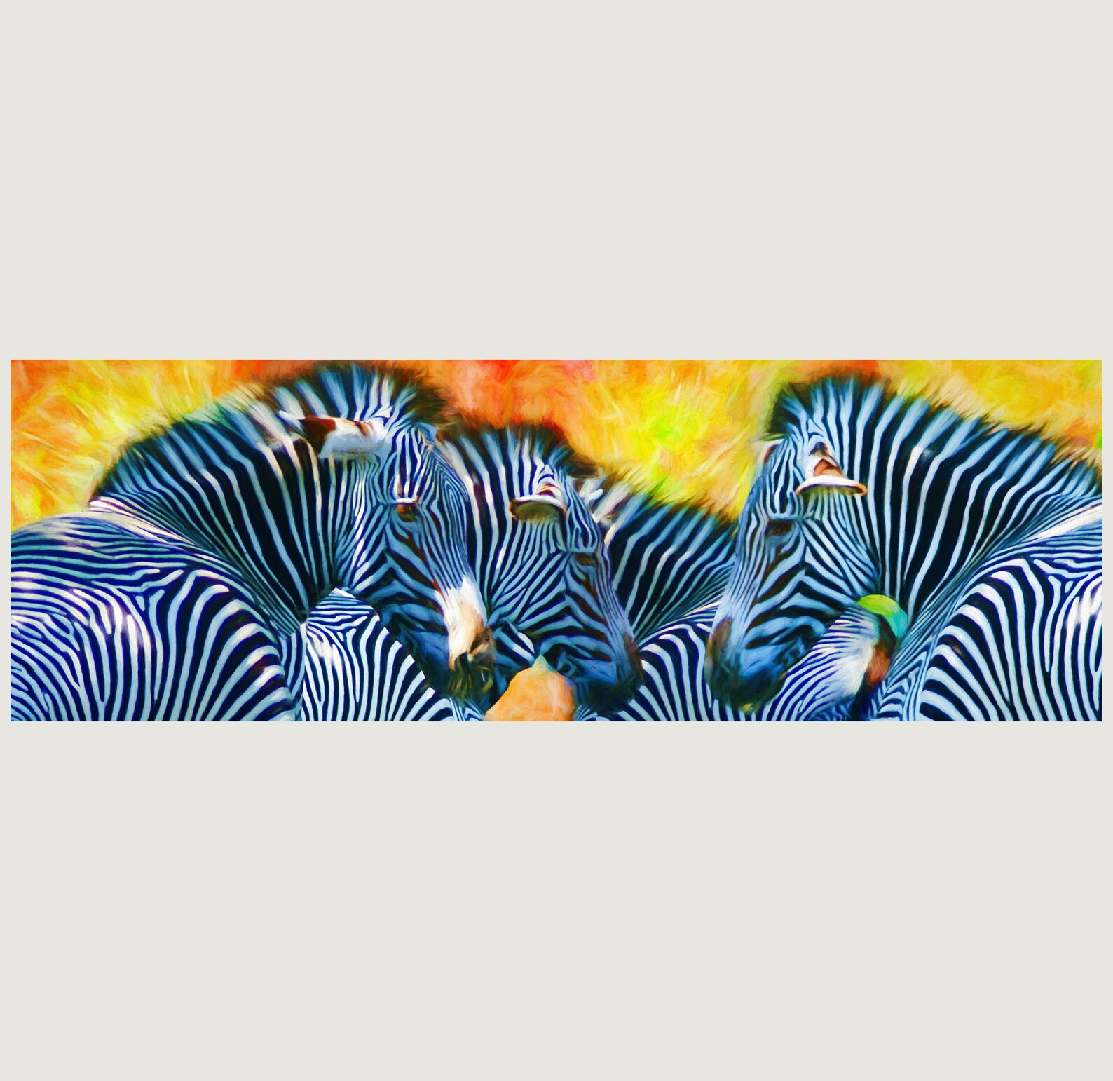 Zebra Wall Art Pop Art Big Zebra Art Modern Wall Art Etsy