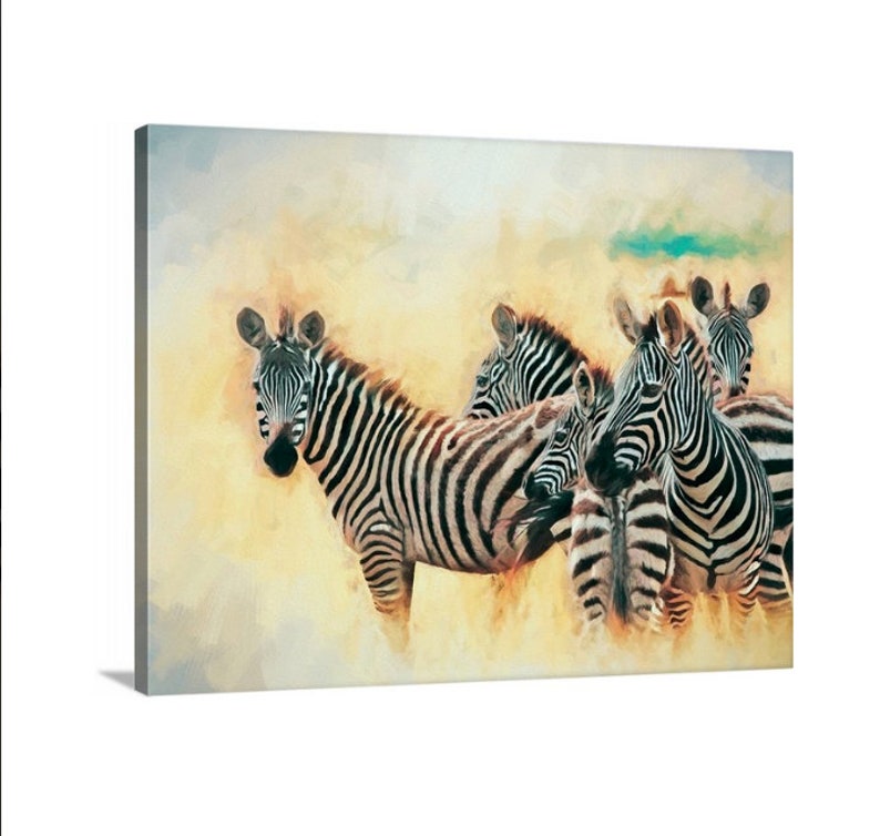 Zebras Africa Animals African Decor Zebra Painting Zebra - Etsy